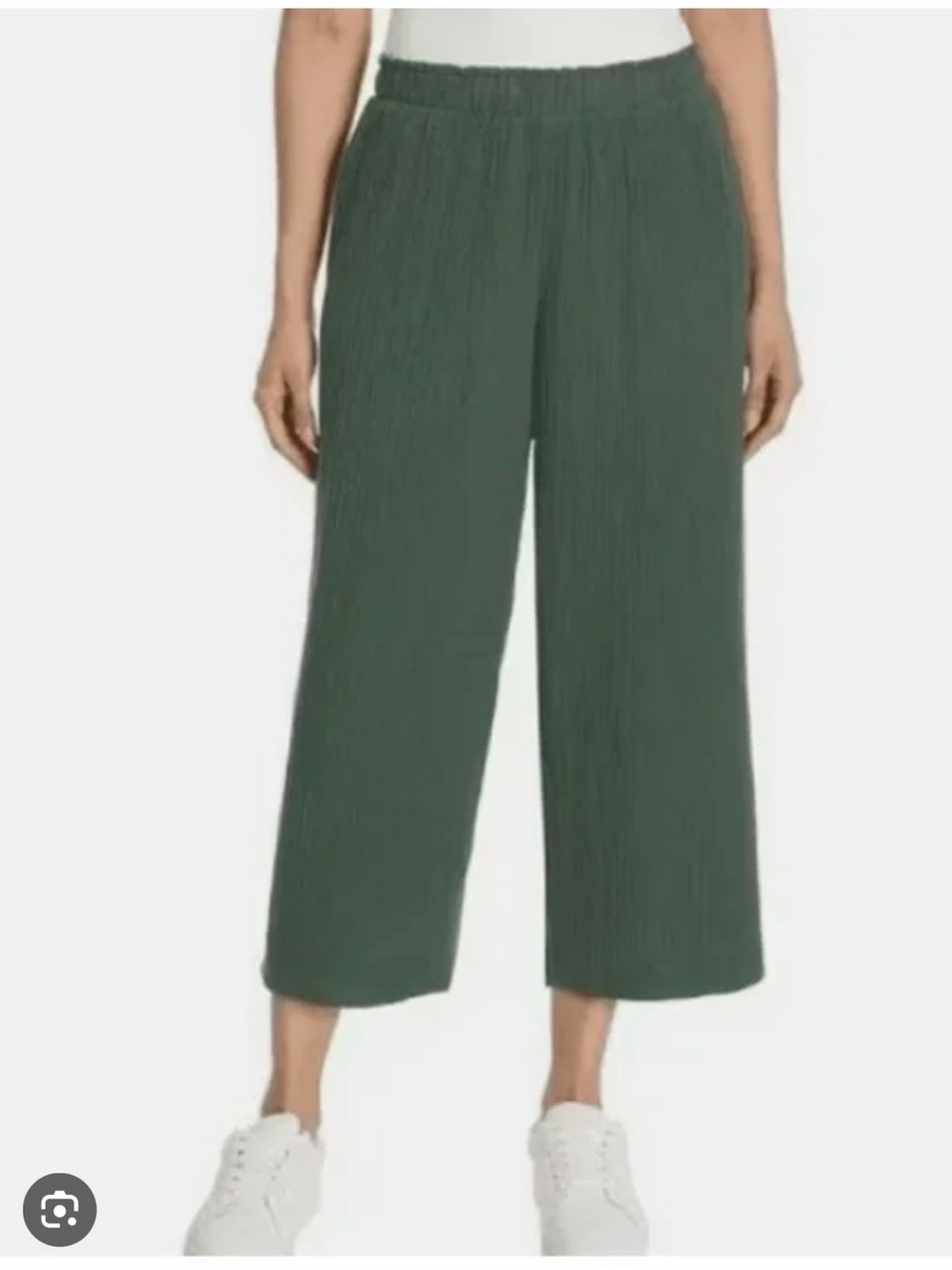 Jessica Simpson comfortable Wide-Leg Women’s Gauze Pants in Dark Green